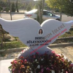 Özel İşlemeli Resimli Baş Taşı